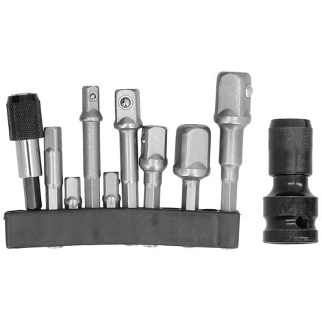Jeu de 11 adaptateurs de douille à tête carrée hexagonale pour visseuse pneumatique (1/5)