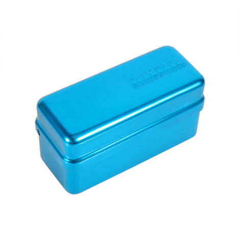 Boîtier Stérilisateur en Alliage d'Aluminium 72 Trous pour Instruments Dentaires - Boîte de Désinfection (Bleu) (1/5)