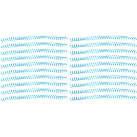 20 Pièces Spirale de Reliure Grande Capacité, Peigne à Anneaux 30 Trous, Diamètre 13mm, Ensemble Bleu (1/5)