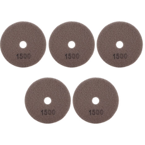 5 disques diamantés humides 4 pouces pour polissage marbre granit céramique - Lot de 5 - Grain 1500 (1/5)