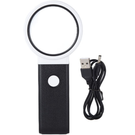 Loupe LED pliable avec lentille HD pour réparation électronique et observation, loupe à main ABS pliable pour composants électroniques, TH-7018B (1/5)