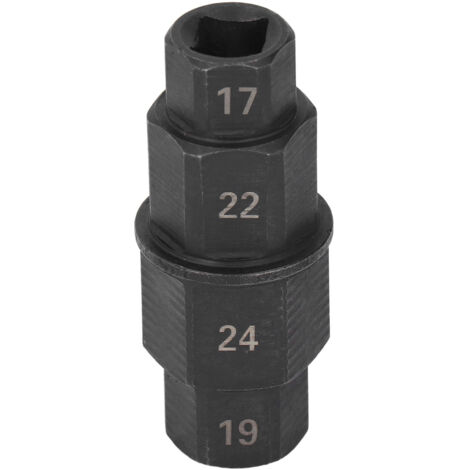 Clé à axe hexagonale pour moto - Extraction de fusée avant 17, 19, 22, 24mm - Noir (1/5)