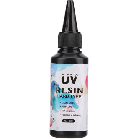 Résine UV transparente anti-jaunissement, séchage rapide, 60g - colle adhésive pour travaux manuels et décorations créatives DIY (1/5)