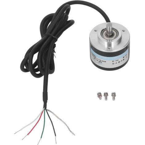 Encodeur rotatif incrémental 2 phases 50mm diamètre extérieur IP50 PNP 5-24V DC 600 impulsions/tour (1/5)