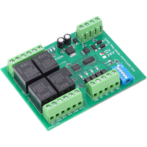 Module Relais 4 Canaux Multifonction avec Interface RS485 pour Équipements Électriques 12V DC (1/5)