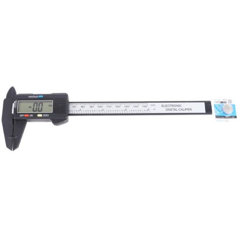 Jauge numérique électronique 150mm avec tige télescopique, précision 0.1mm en plastique durable (1/5)