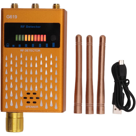 Détecteur de Caméras Haute Sensibilité, 3 Antennes, Scanner de Signaux RF 1MHz-8000MHz pour Entreprises (1/5)