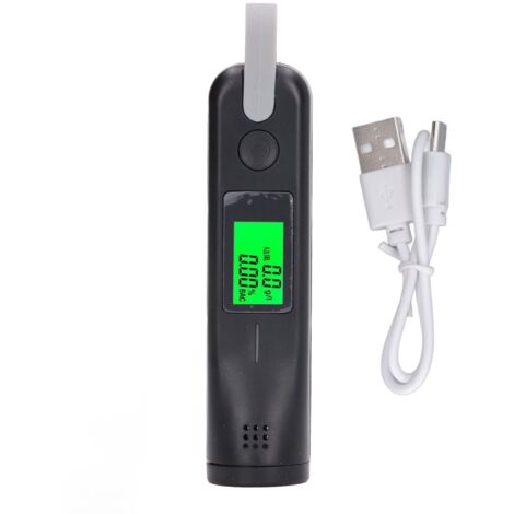 Testeur d'Alcool Éthylique Haute Précision, Réponse Rapide, Sans Fil Portable, Noir DC 5C (1/5)