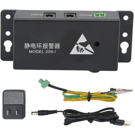 Bracelet antistatique ESD avec alarme, prise US 100‑240V, kit d'outils de mise à la terre pour poste de travail (1/5)