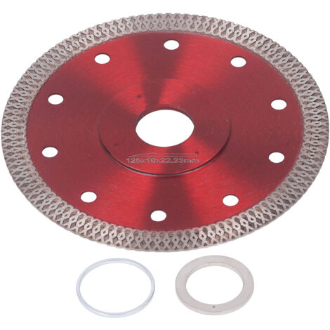 Lame de scie diamant rouge ultra fine 65 mm en acier allié manganèse pour couper granit et porcelaine (1/5)