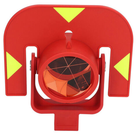 Prisme Simple Rouge K9 en Verre Optique Haute Précision pour Total Station Leica - Remplacement de Prisme de Mesure (1/5)