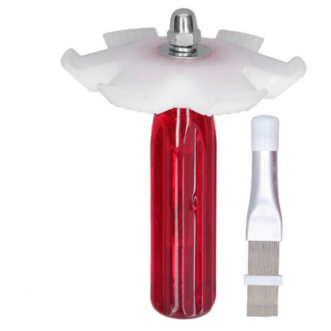 2 Pièces Peigne à Ailettes pour Climatiseur, Redresse-Ailettes de Condenseur, Outil de Nettoyage Blanc (1/5)