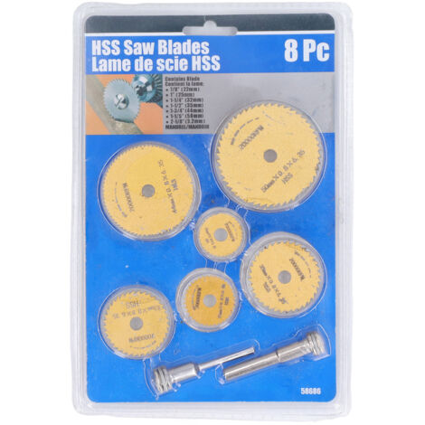 8 Pièces Lames de Scie HSS à Grande Vitesse pour Bois et Plastique, Compatibles avec Perceuse Électrique, Dorées (1/5)
