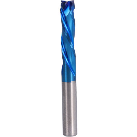 Fraise CNC 3 dents en carbure de tungstène pour gravure et découpe 6x6x25x60 (1/5)