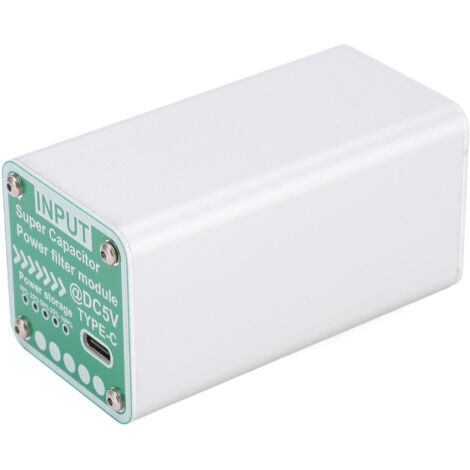 Module Filtre Alimentation Super Condensateur avec Interface Type C et Coque Alliage d'Aluminium pour Raspberry Pi 5V DC (1/5)