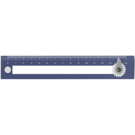 Compas Règle 2 en 1 Haute Précision pour Étudiant, Outil de Dessin et Géométrie Bleu (1/5)