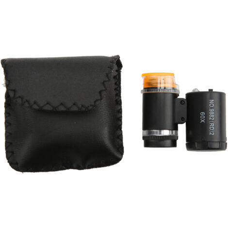 Microscope de Poche LED, Fonction Détection de Billets, Image Claire et Portable, Noir (1/5)