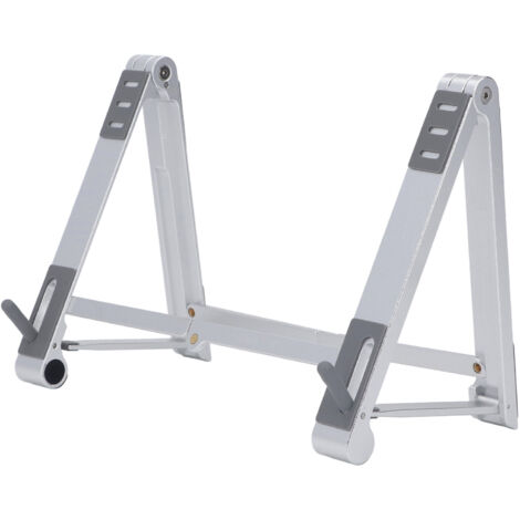 Support d'ordinateur portable pliable réglable en hauteur, support ergonomique anti-dérapant pour téléphone, tablette et PC portable argenté (1/5)
