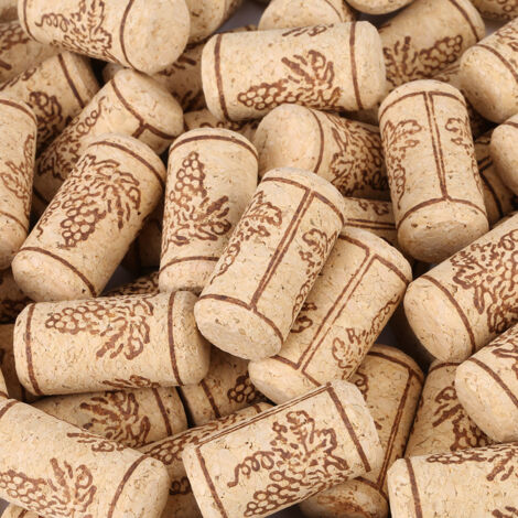 100 pièces bouchons liège naturel 22x44mm pour bouteilles de vin - Bouchons droits en liège (1/5)