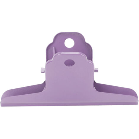 Pince à tiroir métallique violette, grande taille, prise ferme et durable pour bureau, école ou maison. (1/5)