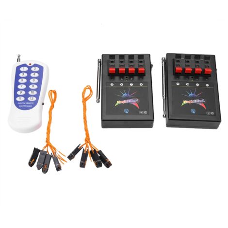 Système d'allumage pyrotechnique sans fil 12 canaux avec télécommande professionnelle (1/5)
