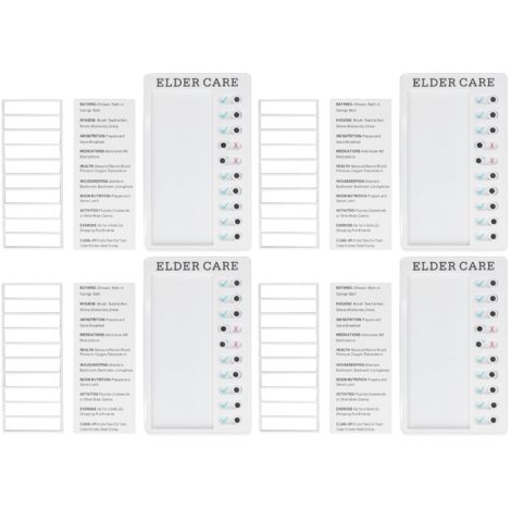 Planche de tâches amovible 4 pièces - Tableau DIY recyclable portable pour planning de voyage, soins aux personnes âgées et organisation domestique (1/5)
