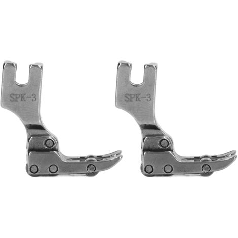 2 Pièces Pied Presseur à Rouleaux en Acier Robuste et Antidérapant pour Machine à Coudre Industrielle avec Roulement (1/5)