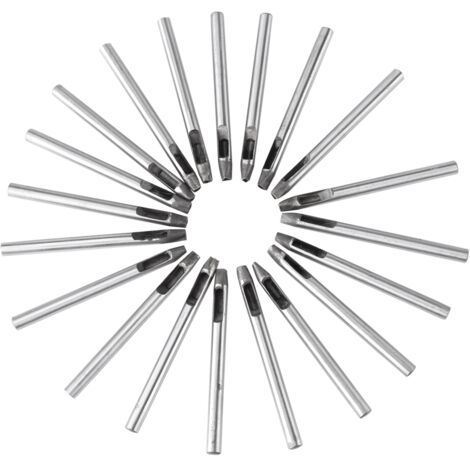 20 pièces Emporte-pièces Fleur Acier Carbone 5mm pour Décoration Cuir, Sac ou Ceinture (1/5)