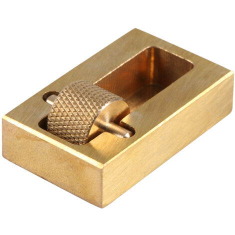 Rouleau Applicateur en Laiton avec Rouleau Supplémentaire pour Teinture des Bords en Cuir - Outil de Traitement DIY (1/5)
