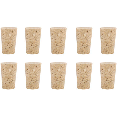 10 Bouchons en Liège Naturel Bouchon de Bouteille de Vin Bois (221735mm) (1/5)