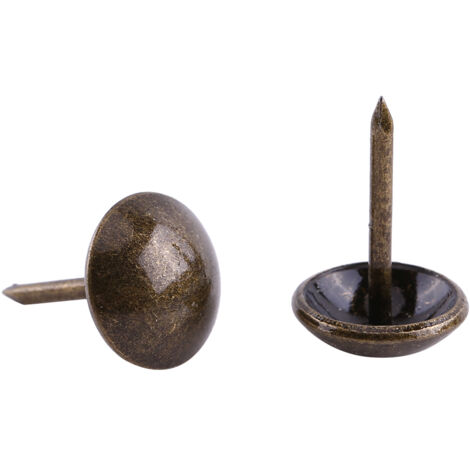 100 pièces de clous de tapisserie vintage en bronze pour meubles, canapé, porte et décoration (1/5)