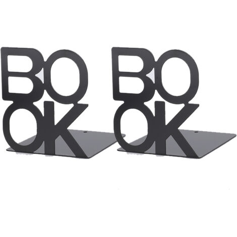 1 Paire de Serre-livres en Métal Forme de Personnage pour Bureau, Maison ou École - Déco de Table (140mm) (1/5)