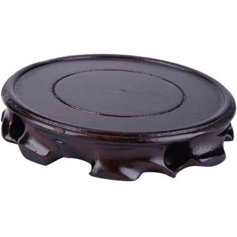 Pot en Pierre Brûleur d'Encens Base en Bois Massif pour Aquarium Sable Violet (1/5)