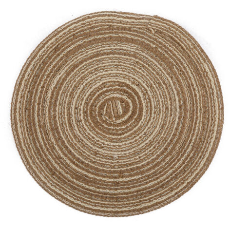 Nappe ronde en ramie style japonais - Dessous de plat isolant mignon (Café S) (1/5)