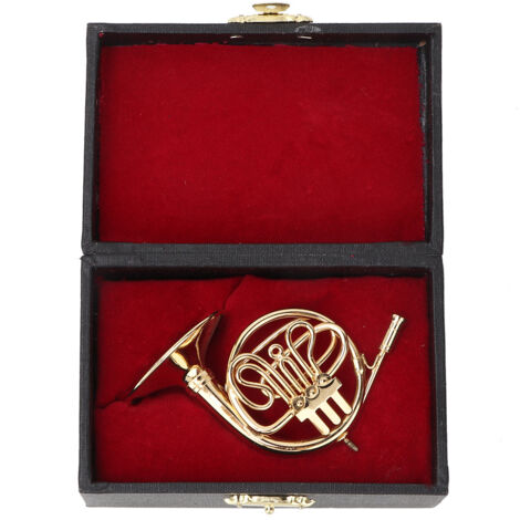 Corne d'Or Miniature Délicate - Décoration Instrument de Musique pour Amateurs (1/5)