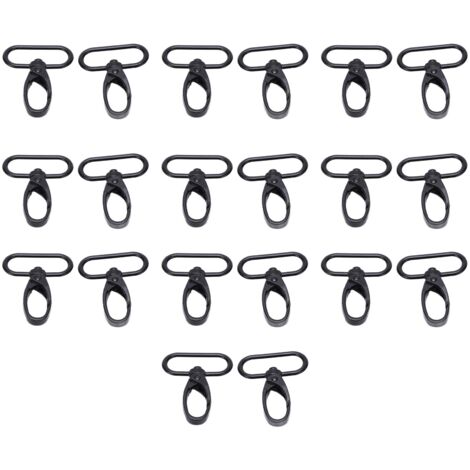 20 Pièces Mousquetons à Gâchette en Alliage Résistant, Polyvalents et Flexibles pour un Usage Facile (1/5)