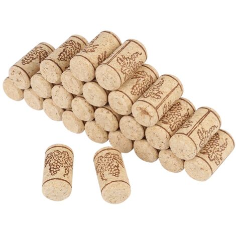 50 bouchons en liège naturel 22x44mm pour bouteilles de vin - Bouchons droits en bois (1/5)