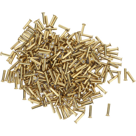 500 Rivets Creux en Cuivre 65 pour Couture, Installation Facile, Surfaces Lisses, DIY et Projets Créatifs (2.32x11x3.8mm) (1/5)