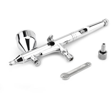 Kit d'aérographe à double action et gravité 0.2MM pour décoration de gâteaux, maquillage et nail art (1/5)