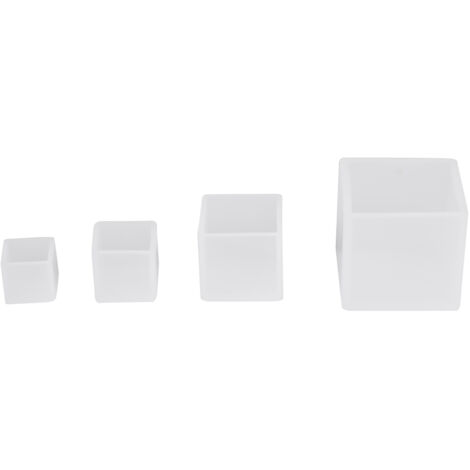 4 Moules en Silicone Carrés pour Résine Époxy - Tailles Variées - Idéal pour DIY et Artisanat