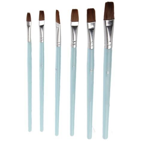 Pinceau Gouache Professionnel en Bois pour Artistes - Lot de 6 (Réf. 6602) (1/5)