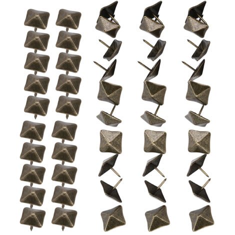 50Pcs Upholstery Door Nail Retro Cyan Bronze Iron Decorative Furniture Hardware Accessories19x20mm (1/5)