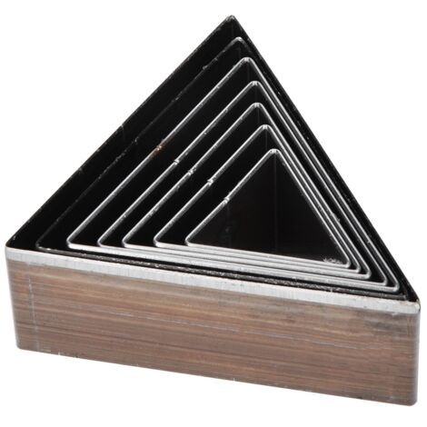 7 Pièces 20-50mm Emporte-Pièce Triangle pour Découpe Cuir DIY Artisanat (1/5)