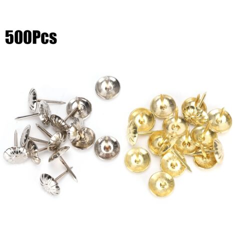 500 Clous de Rembourrage en Fer Forme Chrysanthème 16MM pour Décoration de Canapé et Vêtements (1/5)