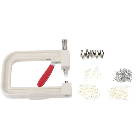 Machine à perles cloutées manuelle - Kit d'outils DIY pour réparation de vêtements et bijoux (1/5)