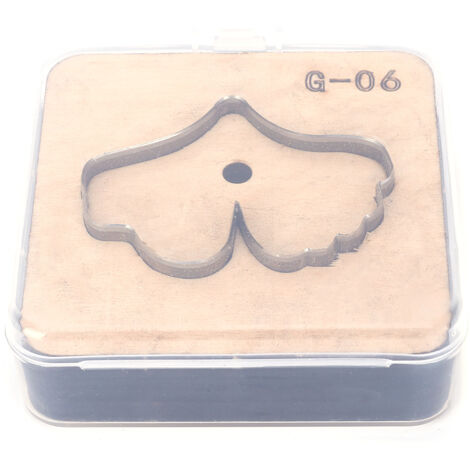 Emporte-pièce Cuir DIY, Couteau de Découpe et Matrice pour Travail du Cuir Artisanal (Modèle G-06)