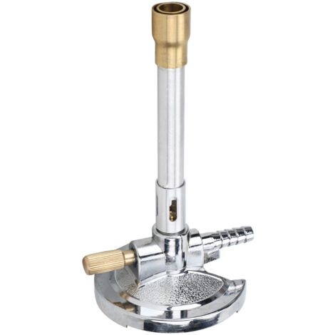 Bruleur Bunsen à Gaz pour Laboratoire avec Stabilisateur de Flamme et Accessoire de Chauffage (1/5)
