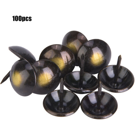 100Pcs Upholstery Nail Retro Round Head Thickened Decorative Furniture Accessories19 x 23mm (1/5)