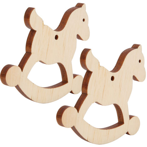 10 Pièces Assiettes en Bois à Suspendre DIY Décoration Artisanale pour Sapin de Noël et Nouvel An (Modèle N°6) (1/5)