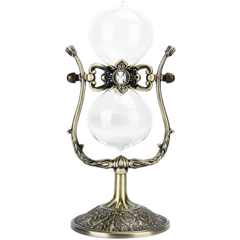 Sablier Vintage 15 Minutes - Décoration Bureau, Minuterie Sable pour Cuisine, Cadeau Artisanal Élégant (1/5)